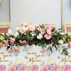 Mother’S Day Table Decorations, Happy Mother’S Day Disposable Tablecloth Waterpr