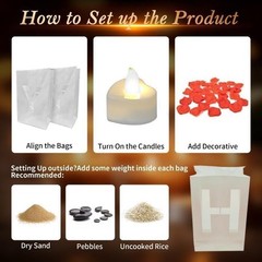 Light Up Letters Kit with Tea Lights Balloons Rose Petals for Romantic Decor