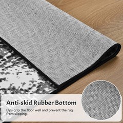 Merelax 2×3 Black White Entryway Washable Area Rug, Kitchen Bedroom Entrance …