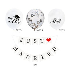 Just Married Decorations JUST MARRIED Wedding Party Decoration Car Decor Whit…
