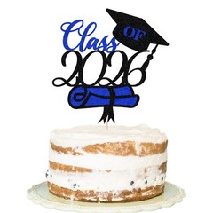 Glitter Class of 2026 Cake Topper,Congrats Grad Cake Decor – 2026 High School…