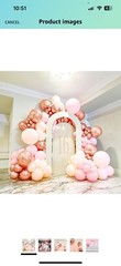 Pearl Pink Balloon Garland Double Stuffed Balloons Pearl Balloons Different S…