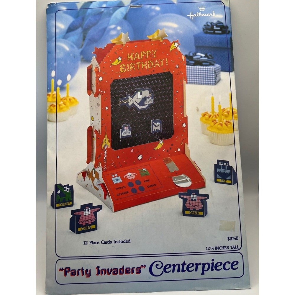 Hallmark Party Invaders Centerpiece Lot of 5 New In Package Deadstock 1982