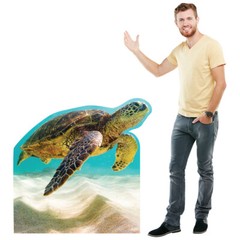 SEA TURTLE Lifesize CARDBOARD CUTOUT Standup Standee Poster Prop Marine Turtle