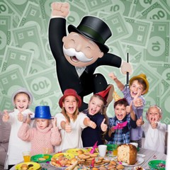 Monopoly Party Decor Party Supplies Backdrop Banner Background Vinyl 7x5ft