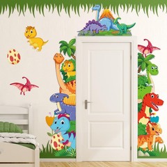 3 Pcs Dinosaur Door Banner Decorations Dino Themed Porch Sign Hanging Banners…