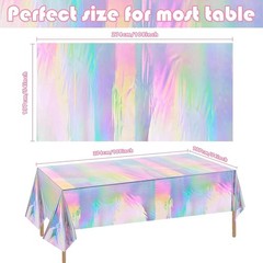 Iridescence Plastic Tablecloths Disposable Galentines Day Decorations …