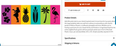 Luau Silhouette backdrop banner