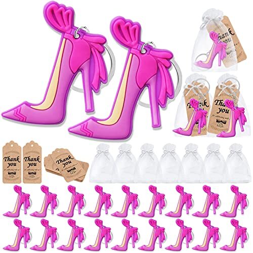 60 Pack Girl Party Decorations for Guests 20 High Heel Keychains 20 Tags and …