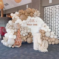 White Double Stuffed Balloons Different Size 115Pcs 5/10/12/18″ White Balloon…