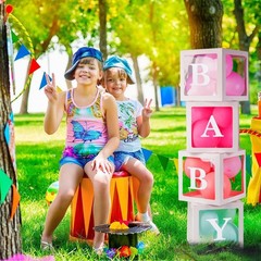 Durable Balloon Decoration Boxes with ‘BABY’ Lettering for Baby Showers & Events