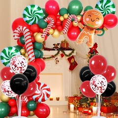 4 Set Red and Black Balloon Centerpieces for Table,Balloon Stand Kit for Blac…