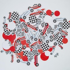 200 PCS Race Car Confetti, Birthday Party Decorations, Table Decor, Supplies