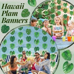 Tropical Garlands 2026 Vbs Party Decorations Rainforest Palm Leaves Garland