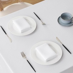 Veblandy 60×144″ Rectangle Tablecloth Weaved Textured Water Resistant Spill Proo