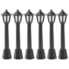 3 Pcs Miniature Scene Light Lamps for Dollhouse Garden Accessories