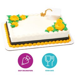White Grad Cap with Tassels Cake Topper | 24 Pack | Elegant Graduation Hat Ca…