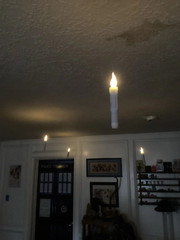 12/24pcs Floating Flameless Candles Flickering Warm Light with Remote Wand