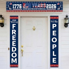 3 Pack 250th Anniversary Decoration 1776-2026 250 Years Anniversary Banners 4th