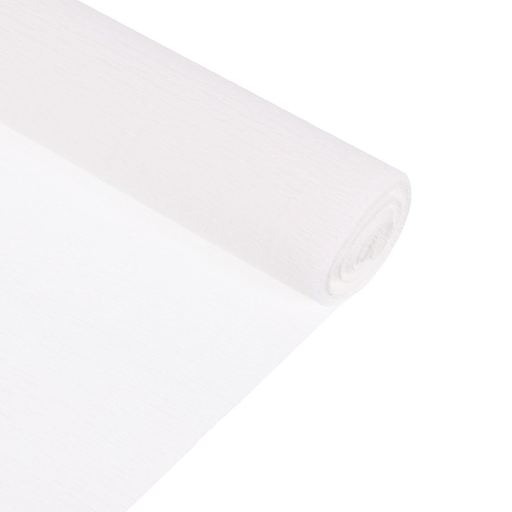 Crepe Paper Roll White 8.2ft x 10 Inch Wide Wedding Festival Decoration Craft