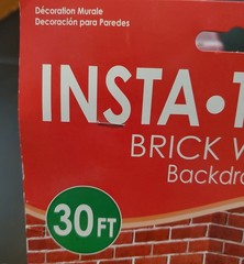2 Beistle Brick Wall Backdrop Decoration Party Supply Photo Insta-Theme 4′ x 30′