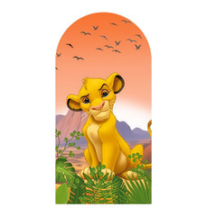 Lion King Arch Backdrop Cover Birthday Party Photo Background Banner Prop Decor