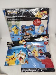 Fun Pokemon Party Game Table Decorations Loot Bags Lot Catch That Pikachu New