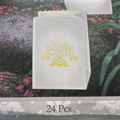 Luminary Bags Amscan 24 Pcs Wedding Baptism Party OutdoorDecorating NEW Holiday