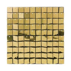 30 piece Gold Sequin Party Backdrop, Plastic Birthday Photo Background Decor