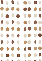Brown Paper Garlands Hanging Circle Decoration Neutral Party Streamers, 30 Feet