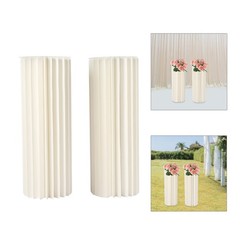 2Pcs Party Floral Stand Wedding Centerpieces Cardboard Vase For Party Decor
