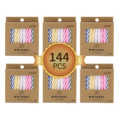PHD CAKE 144-Count Multicolored 2.3 inches, Pink, Green, White, Yellow, Blue