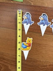 Winnie The Pooh Jointed 5 Ft Happy Birthday Banner + 18 Picks + Cake Topper