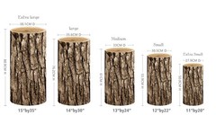 Afoloa 1Set Spandex Pillar Covers For Metal Cylinder Pedestal Stands – 5 Pieces