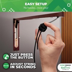 SWOOC Games – Hideaway Hook and Ring Game On A String – Weather Resistant & E…