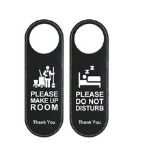 1*Do Not Disturb Signs Door Knobs Hanger Pendant Cleaning Label Make Up Room