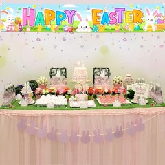 Happy Easter Banners, Outdoor/Indoor Decorations, 118′ x 20′, Easter Theme Pa…