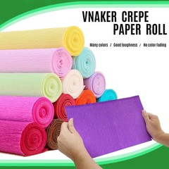 3 PCS 9.8 Inch x 8.2 FT Crepe Paper Roll Grass Green Heavy DIY Craft Decor