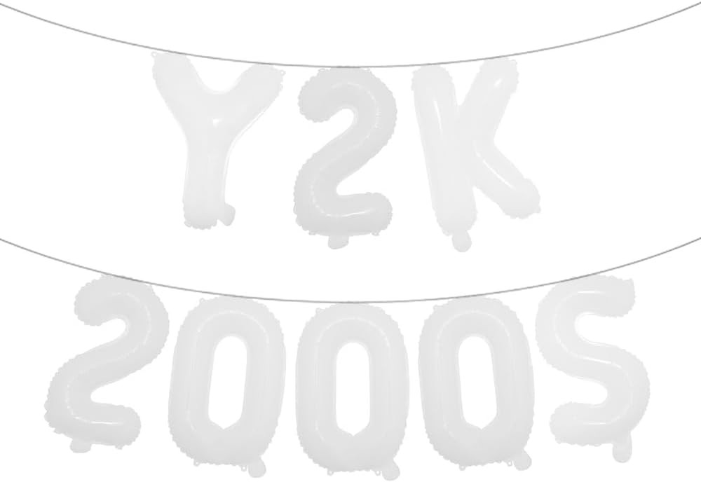Y2K Party Balloons Decorations 2000S Party Supplies Y2K 2000S Banner Foil Balloo