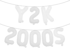 Y2K Party Balloons Decorations 2000S Party Supplies Y2K 2000S Banner Foil Balloo