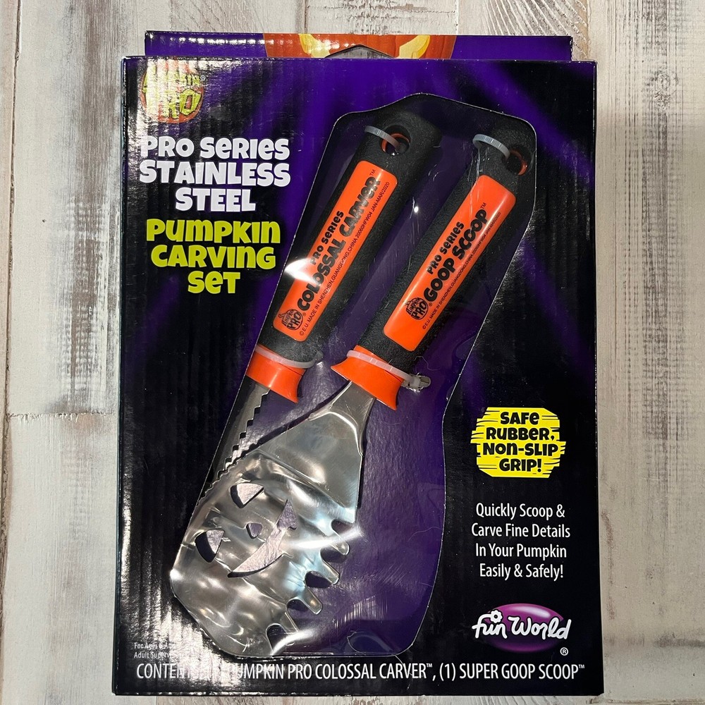 PRO SERIES Pumpkin Carving Kit Stainless Steel from Fun World
