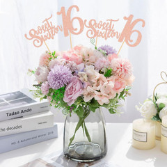 12 Pack Sweet 16 Party Centerpiece Gold Awesome since Pink Sweet 16 Tabletop Dec