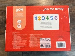 Goki Wooden Birthday Train, Interchangeable Numbers 1-6, Candles Not Included