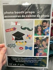 Graduation Photo Booth Props Party Decorations Assorted Cut Outs Mustache 10ct.