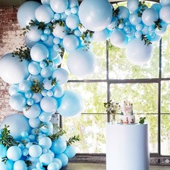Light Blue Balloons 50pcs 5 Inch Small Mini Baby Pastel Sky Aqua Blue Balloon…