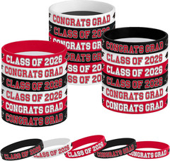 Graduation Decorations : Congrats Grad Wristband Silicone Bracelets – Graduation