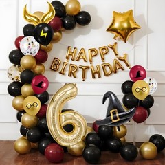 40-inch Number Magic Wizard School Balloons, Magic Wizard Themed Party Decora…