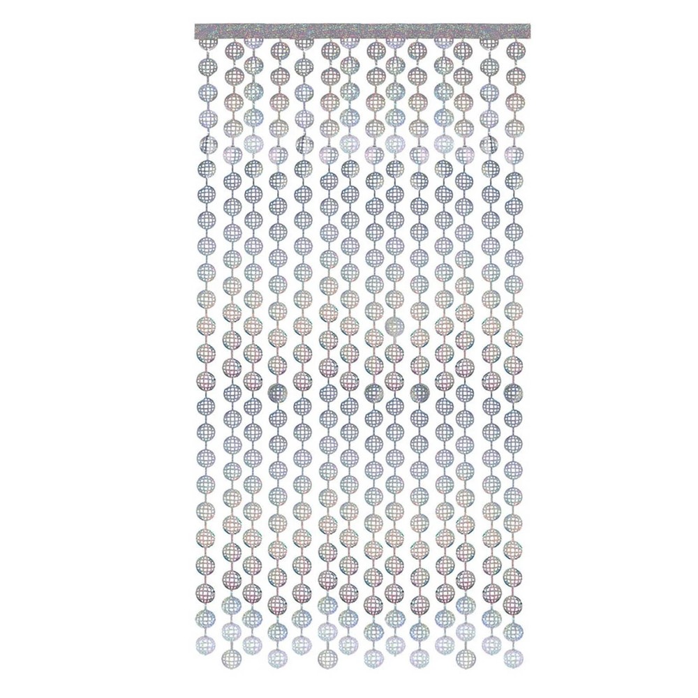 Disco Ball Foil Curtains Disco Sequins Backdrop Decoration 70s Party Photo Booth