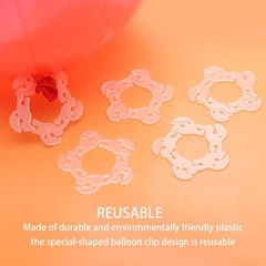 100 PCS Balloon Clips, for Balloon Arches, Column Stands and Flowers – Birthd…