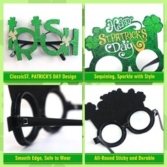 12x St Patricks Day Glasses Bulk Irish Party Favors Photo Booth Props Eyeglasses